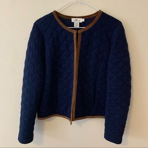 Vineyard Vines Navy Quilted Cardigan Jacket